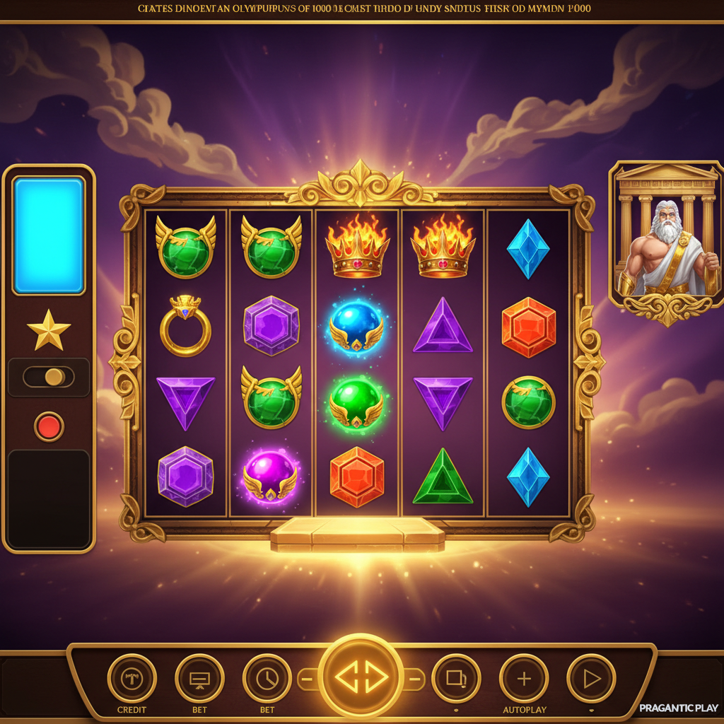 Gates of Olympus 1000 gameplay screenshot met multipliers en free spins