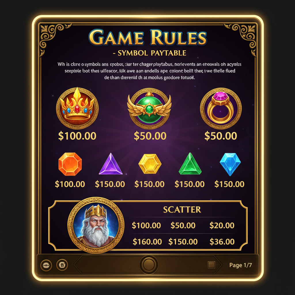 Gates of Olympus 1000 — uitbetalingstabel op mobiel